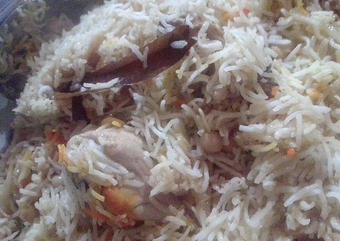 Recipe of Favorite Chana Chicken Biryani Pulao