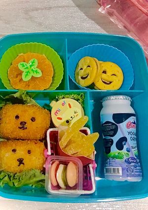 Foto resep Bekal Anak || Bekal Anak Lucu || Bekal roti || Roti Sosis