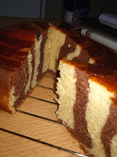 A picture of Zebra Cake.