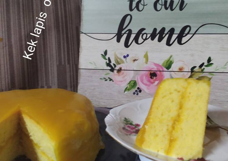 Bagaimana untuk Masak Kek Lapis Oren Yummy