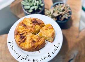 Hình của món Pineapple pound cake🍍Bánh bông lan dứa 🍍.