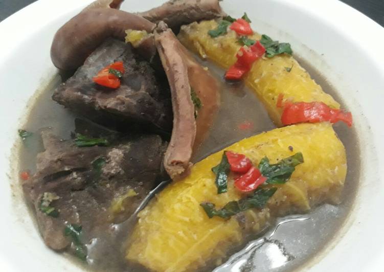 Simple Way to Make Perfect Beef Peppersoup with ripe plantain