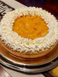 Tarta de durazno y crema