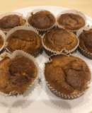 Muffins de plátano y avena