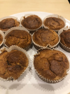 Una foto de Muffins de plátano y avena