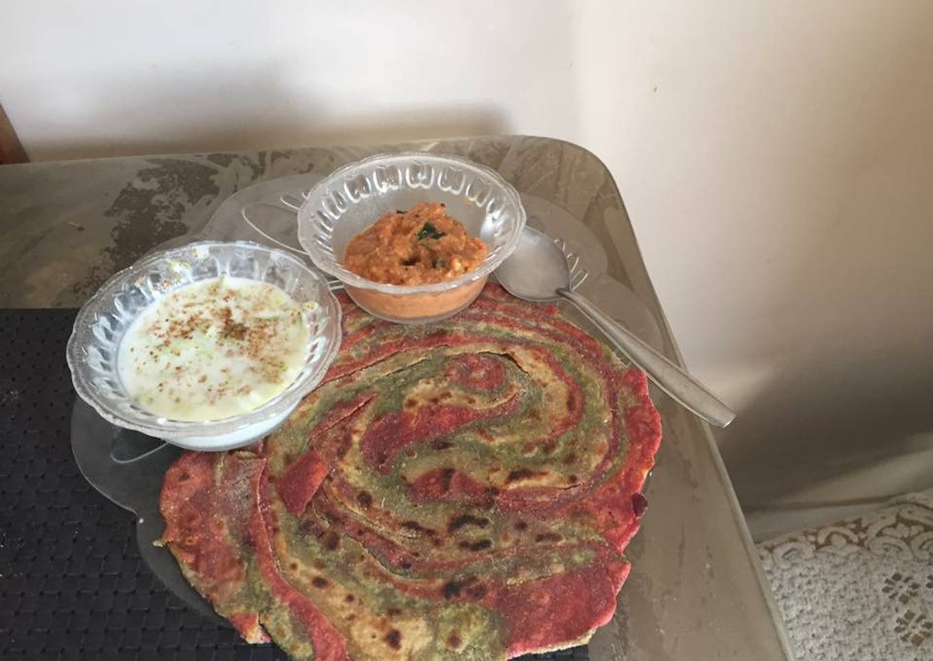 Marble paratha