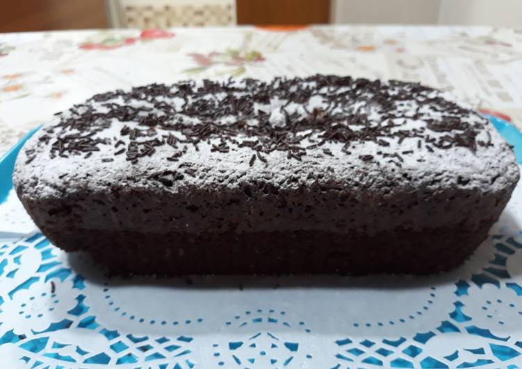 Bizcocho con dos harinas y chocolate puro