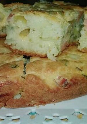 Una foto de Torta de cebolla y queso
