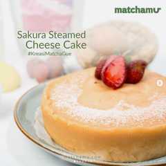 รูปของ Sakura Steamed Cheese Cake