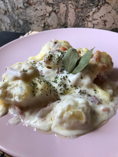 Una foto de Coliflor con bacon al horno 🥦