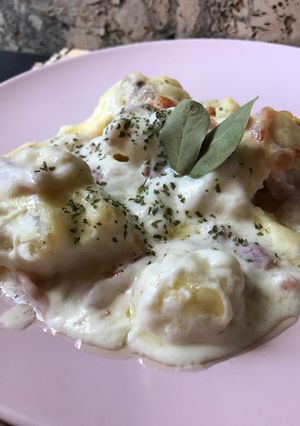 Foto principal de Coliflor con bacon al horno 🥦