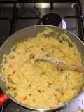 Risotto 4 quesos con zapallito