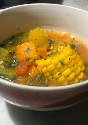 Una foto de Technicolor II(sopa de vegetales varios)