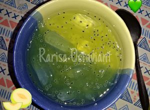 Foto resep Es buah melon segar🍈💚