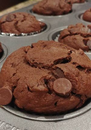 A picture of Chocolate Chip Banana Muffins.