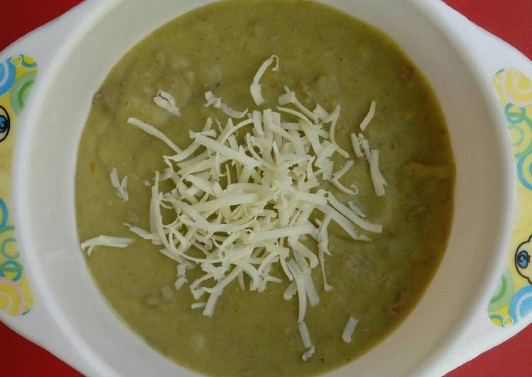 Resep MPASI 8m+ : Bubur "TiKe GeLi" (Hati-Keju-Tauge-Brocoli)4* + Evoo Anti Gagal