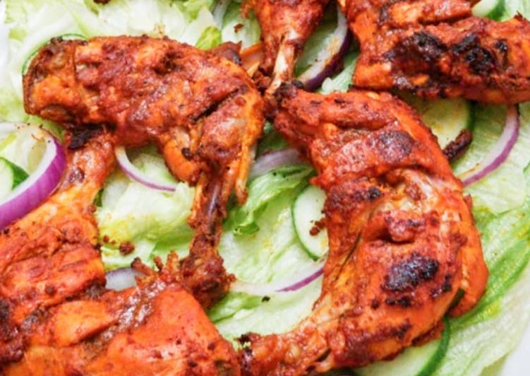 Recipe of Homemade 🍗Chicken Tikka with pan🍗