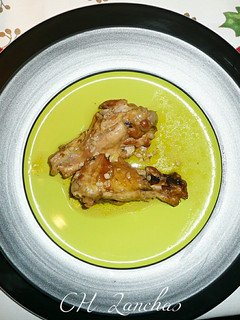 Una foto de Pollo de corral con almendras