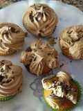 Muffins Filled with White Chocolate and Hazelnut Buttercream