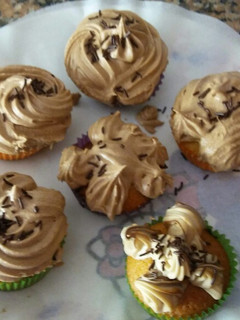 A picture of Muffins Filled with White Chocolate and Hazelnut Buttercream.