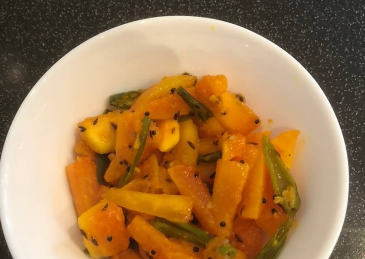 Steps to Prepare Speedy Papaya sambharo