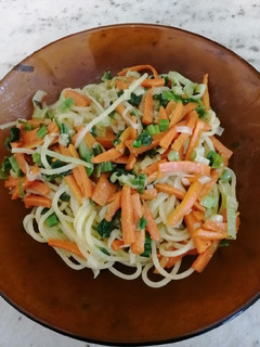 Una foto de Pasta con verdura
