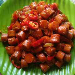 รูปของ Sosis Saus Asam Pedas