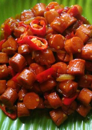 Foto resep Sosis Saus Asam Pedas