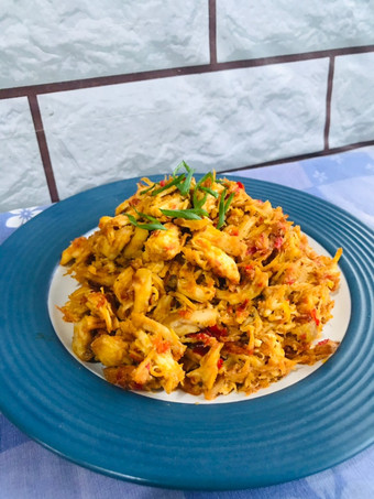 Resep Suwir ayam pedes gurih Simpel