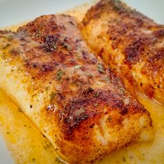A picture of Spiced Cod Fillets in Lemon Butter.
