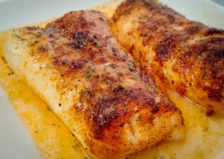 Easiest Way to Prepare Ultimate Spiced Cod Fillets in Lemon Butter