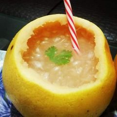 A picture of Grape fruit pulpy💛🍈🍸.