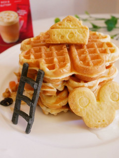 零技巧「原味鬆餅塔」簡單的美味。 的食譜成品照片