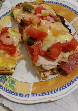 Una foto de Pizza a mi manera