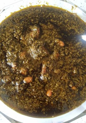 عکسی از دستور قورمه‌سبزی 😋