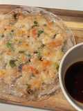 Rice paper shrimp pancake