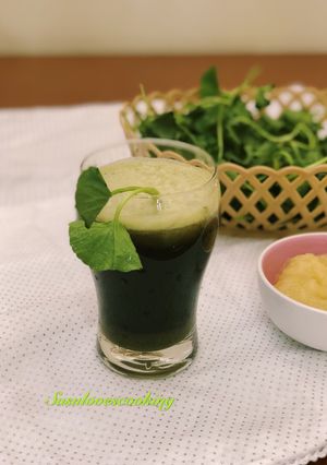 Hình của món Rau má đậu xanh.