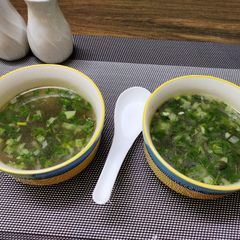 Coriander lemon soup A picture of Coriander lemon soup.