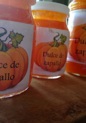 Una foto de Dulce de zapallo