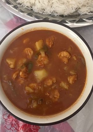 صورة لوصفة صالونة (مرق) روبيان 🍤