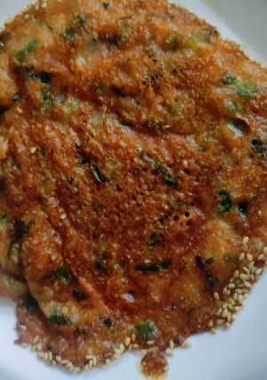 A picture of Suji poha instant handvo.