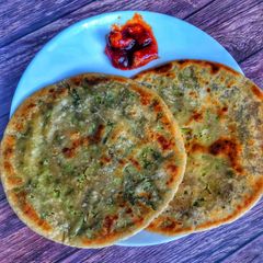 A picture of Broccoli cheese paratha.