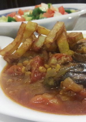 عکسی از دستور خورشت بادنجان