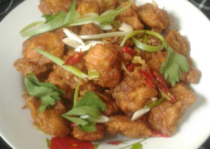 Ayam Popcorn Goreng Bawang