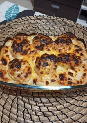Una foto de Huevos con bechamel