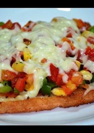 A picture of Bread pizza.