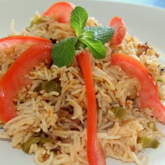 A picture of Mexican Rice.