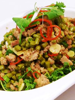 肉末炒豇豆(豆油伯辣豆瓣醬食譜) 的食譜成品照片