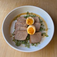A picture of Chashu pork (Japanese braised pork belly).