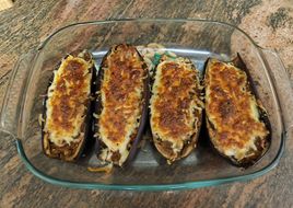 Berenjenas rellenas al horno
